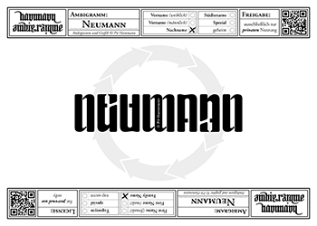 Ambigramm Neumann