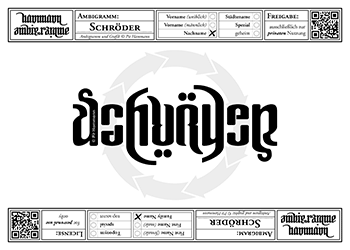 Ambigramm Schroeder