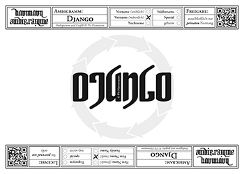 Ambigramm Django