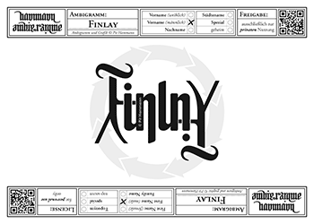 Ambigramm Finlay