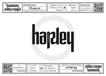 Ambigramm Harley