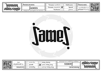 Ambigramm James