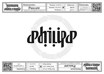 Ambigramm Philipp