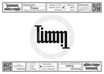 Ambigramm Timm