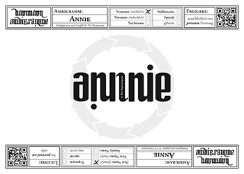 Annie Ambigramm