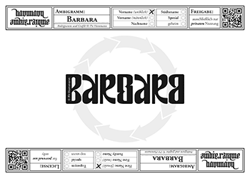 Barbara Ambigramm