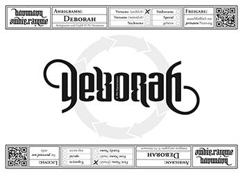 Deborah Ambigramm