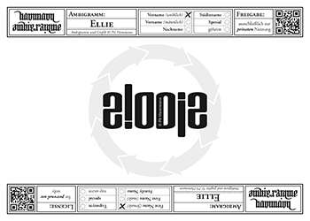 Elodie Ambigramm