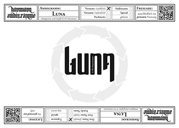 Luna Ambigramm