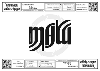 Maya Ambigramm
