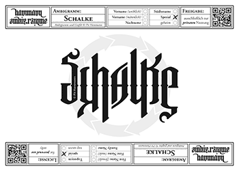 Ambigramm Schalke
