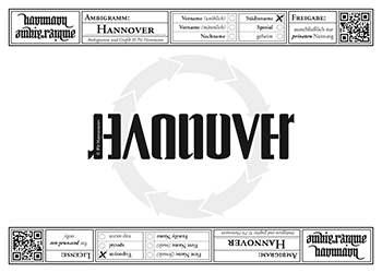 Ambigramm Hannover